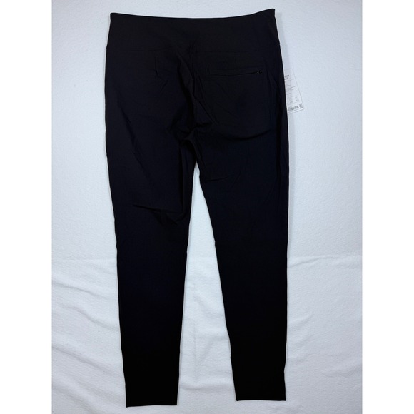 Athleta Wander Slim Ankle Pant Black Mid Rise Zip Pocket Tech Women Size 16T - Picture 7 of 9